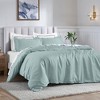 650-Thread Count Cotton Solid Duvet Cover and Sham Set by Blue Nile Mills - 2 of 3