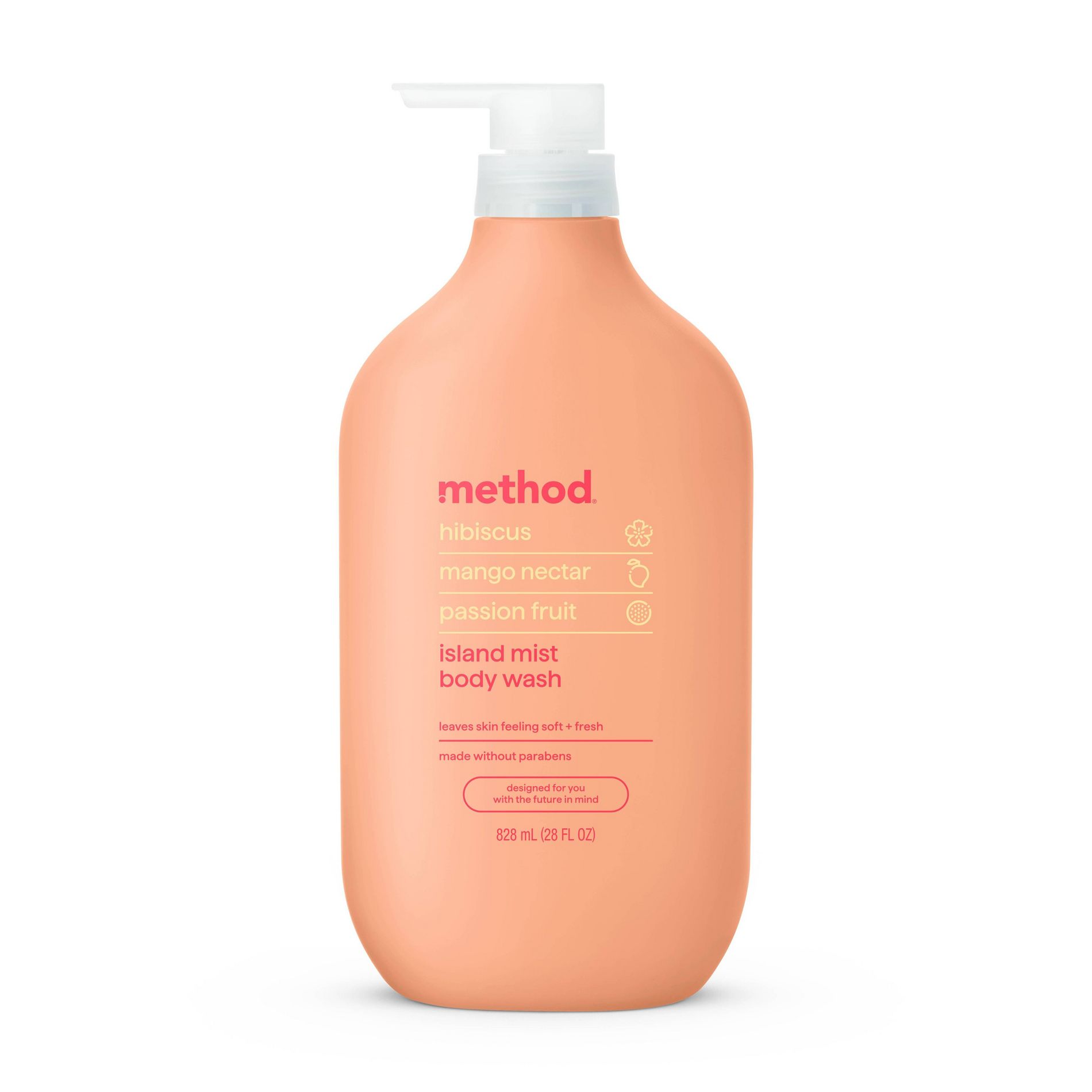 Method Body Wash - Island Mist - 28 fl oz: Paraben-Free, Phthalate-Free, Animal By-Product-Free, For Normal Skin