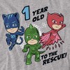 Baby Pj Masks 1 Year Old To The Rescue Birthday Infant Bodysuit - 2 of 3