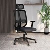 LeisureMod Modern Office Chair with Mesh Back and Headrest Adjustable Height 360 Degree Swivel and Tilt Nift Series - 2 of 4