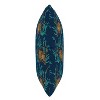 Tiger Bamboo Polyester Square Pillow Navy - Skyline Furniture - 2 of 4