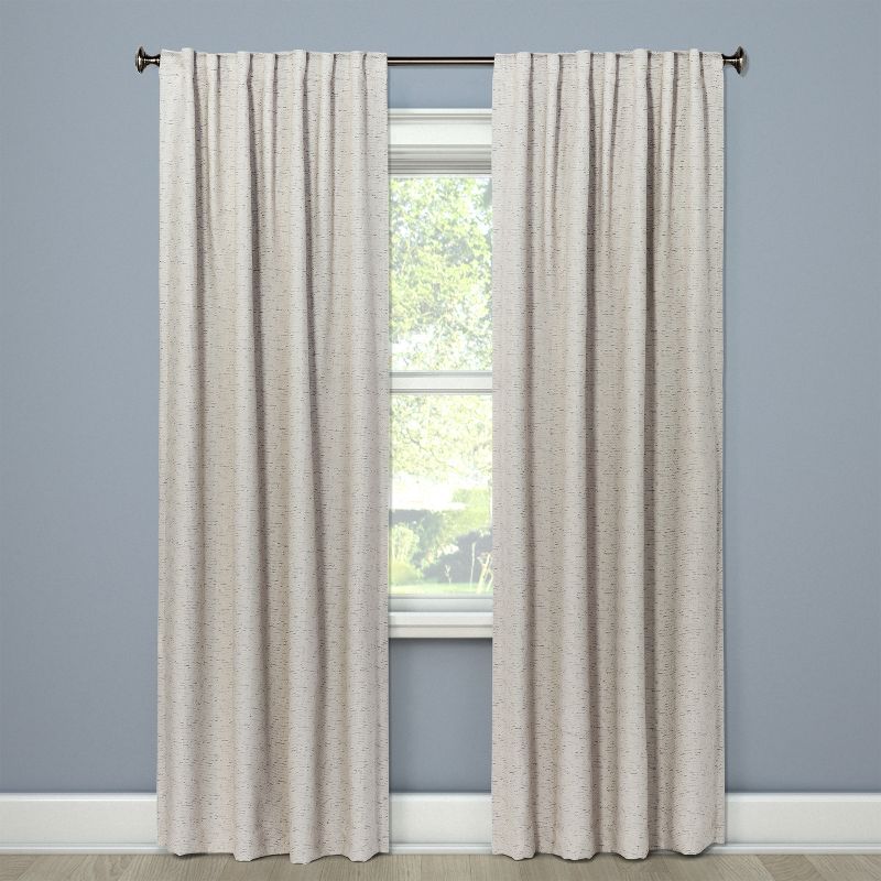 1pc Blackout Doral Window Curtain Panel Cream - Project 62™, 1 of 7