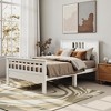 Okak Natural Solid Wood Platform Bed Frame with Wooden Strips Headboard,Primary Bedroom Bed,No Spring Box Needed - 2 of 4