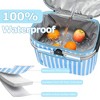 Tirrinia Large Insulated Picnic Basket, 34L Water Resistant & Leakproof Collapsible Portable Cooler Basket Set, with Free Foldable Grocery Bag - 4 of 4
