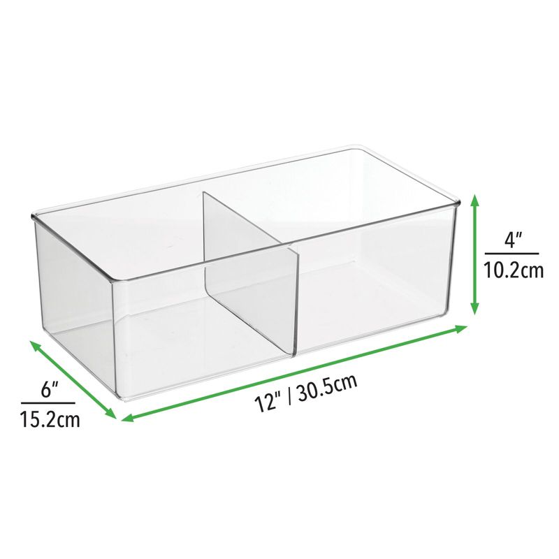 mDesign Plastic Craft Storage Organizer Bin Box + 24 Labels, 4 of 9