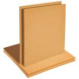 Juvale 4-Pack Cork Bulletin Board, 1/4 Inch Natural Cork Tile Boards, 12x12 in