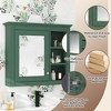 NicBex Medicine Cabinet,Bathroom Wall Cabinet with Mirror,Bathroom Wall Cabinet with 3 Open Shelves for Laundry Room,Kitchen,Bedroom - 4 of 4