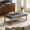 Conelius Traditional upholstered storage Cocktail ottoman with Button-Tufted Design| ARTFUL LIVING DESIGN - 3 of 4