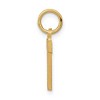 Black Bow Jewelry 14k Yellow Gold, Julia Collection, Small Satin Block Initial T Pendant - 2 of 4