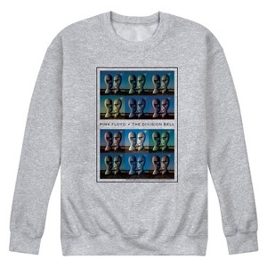 Men's - Pink Floyd - The Division Bell Metal Heads Album Cover Graphic Fleece Sweatshirt - 1 of 4