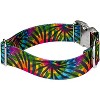 Country Brook Petz 1 1/2 Inch Premium Tie Dye Stripes Dog Collar - 3 of 4