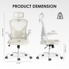 Lycvki Ergonomic Office Chair with High Back with Armrests and Adjustable Lumbar Support - 3 of 4