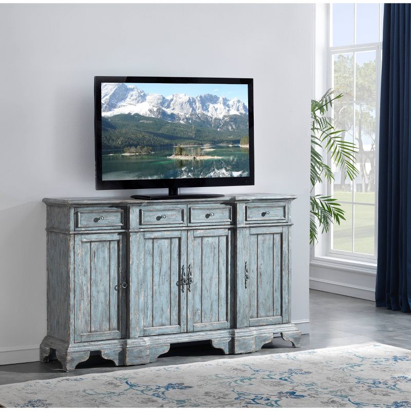 Bethany 4 Drawer and 4 Door TV Stand for TVs up to 70&#34; Blue - Treasure Trove Accents, 5 of 8