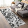 2x6 Abstract Machine Washable Runner Rug For Kitchen Stain Resistant Throw Carpet With Non-Slip Backing Low Pile Floor Cover For Hallway Entryway - 4 of 4