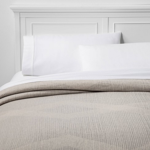 King Oversized Reversible Jacquard Coverlet Gray Project 62