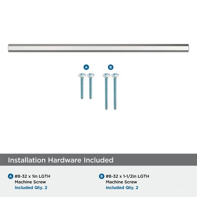 Polished Chrome 8-13/16 Inch Modern Bar Cabinet Pull