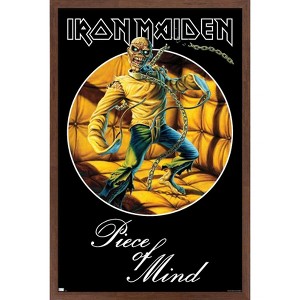 Trends International Iron Maiden - Piece Of Mind Circle Framed Wall Poster Prints - 1 of 4
