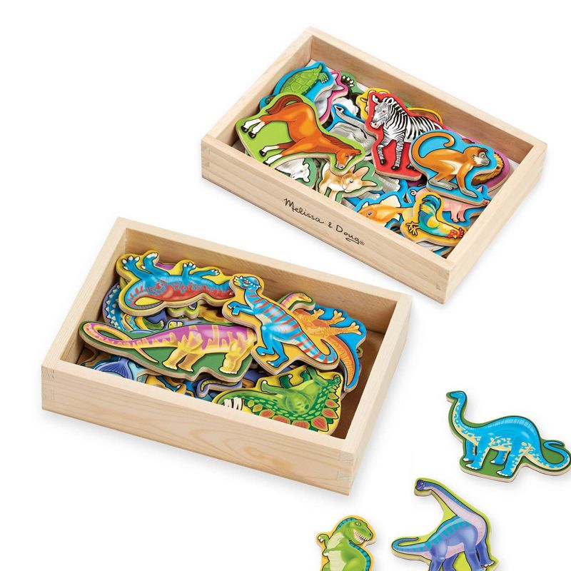 Melissa &#38; Doug Wooden Magnets Set - Animals and Dinosaurs With 40 Wooden Magnets, 5 of 11