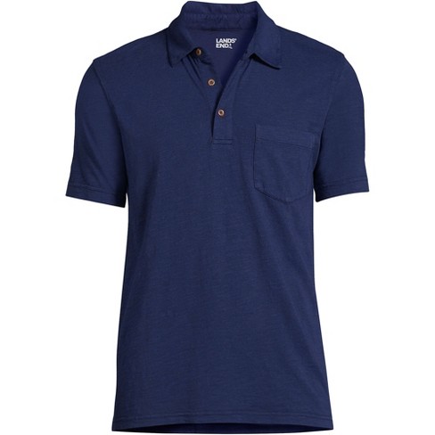 Lands end mens 2024 polo shirts with pocket