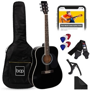 Best Choice Products 41in Full Size All-Wood Acoustic Guitar Starter Kit w/ Gig Bag, Pick, Strap, Rag - 1 of 4
