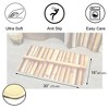 Evideco French Home Goods Bathroom Rug Memory Foam Mat The Island Print Beige 30"L x 18"W - 4 of 4