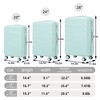Kumasinova 20"24"28"Hardshell Luggage Sets,3Pcs Durable ABS Spinner Suitcase with TSA Lock,Airline-Approved Checked Travel Suitcases - 2 of 4