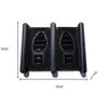 HomeRoots 13" X 16" Black Outdoor Rubber Boot Scraper - 3 of 4