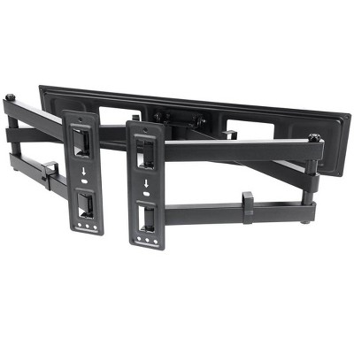 Black Steel Full-Motion Articulating TV Wall Mount Bracket