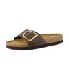 CUSHIONAIRE Leeds Sandals for Women, Slip On Big Buckle Slide Womens Sandals with Memory Foam Footbed, Comfortable Summer Footwear - 2 of 4