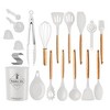 NewHome "35-Piece Kitchen Utensils Set with Holder – Complete Cooking & Baking Tools, Spatulas, Spoons, Tongs, Cups" White - 4 of 4