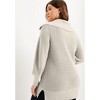 June + Vie by Roaman's Women's Plus Size Half-Zip Sweater - 3 of 4