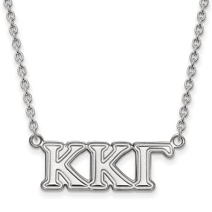 Black Bow Jewelry Sterling Silver Kappa Kappa Gamma Greek Life Necklace 18 Inch - 1 of 4