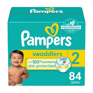 Pampers Swaddlers Soft Sensitive Skin Baby Diapers - (Select Size and Count) - 1 of 4