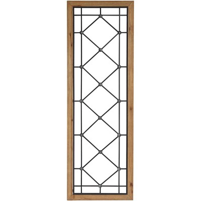 River Parks Studio Winston Matte Black and Brown 47 1/4" High Window Wall Art