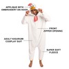 Rooster Adult White Long Sleeve Hooded Kirugumi Cosplay Onesie Costume Suit - 3 of 4