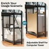 Bestier 47inch Computer Desks with Reversible Bookshelf, Standing Writing Desk for Home Office/Studying/Gaming - 3 of 4