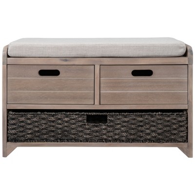 Bella Depot 32''W Storage Bench with Removable Basket and Drawers