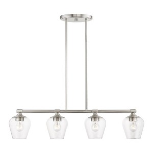 Livex Lighting Willow 4 - Light Chandelier in  Brushed Nickel - 1 of 4