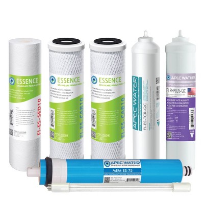 APEC Water Systems Replacement Filters for APEC Water Reverse Osmosis Systems - FILTER-MAX-ESUV-SSV2: BPA-Free, Reduces Odors, Filters Zinc, Copper