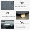 Kumasinova Small Dog Bed&Cat Sofa,Plush Pet Bed with Removable Washable Cushion,Dog Beds with Waterproof Cover for Small Dogs&Cats,Gray - 3 of 4