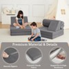 10Pcs Kids Play Couch, Soft Foam Sofa with Machine Washable Cover, Thick Cushion Fort Building Set for Indoor Playroom - 4 of 4
