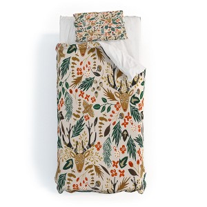 Marta Barragan Camarasa Christmas in the wild nature Duvet Cover + Pillow Sham(s) - Deny Designs - 1 of 4