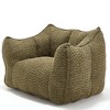 Cesicia 47.2 in-W x 36.2 in-D x 30.7 in-H Beige Chenille Square Bean Bag Sofa Chair - 2 of 4