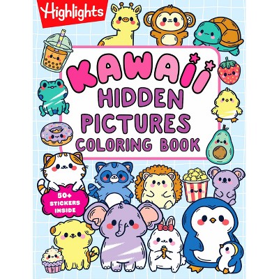Kawaii Hidden Pictures Coloring Book - (Highlights Hidden Pictures Coloring Books) (Paperback)