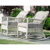2pk Pearson All-Weather Wicker Rocking Chairs - Leisure Made - image 3 of 4