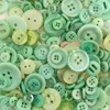 John Bead Nutton but Buttons Light Green Mixed Sizes, 130g - 2 of 4