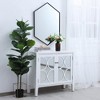 Elegant Lighting Metal frame hexagon mirror 24 inch in Black - 4 of 4