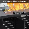 57" Rectangular Propane Fire Pit Table, 50,000 BTU Outdoor Heater with Rain Cover, CSA Certified, Steel/Iron Construction, Reversible Tabletop - 4 of 4