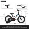 Cesicia Kids Bike With 18 Inch Wheels, Only 1-Speed, Removable Training Wheels, Front V Brake, Rear Holding Brake, for 3-5 Years Old - 3 of 4