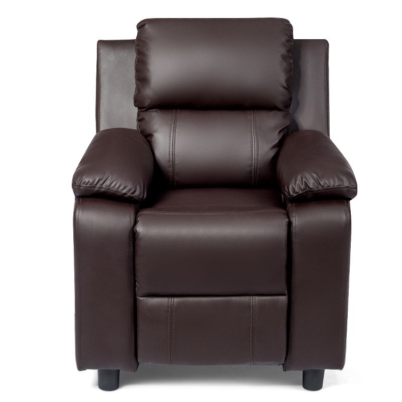 PU Leather Kids Recliner with Armrest & Headrest Lounge 3 Color, 1 of 9